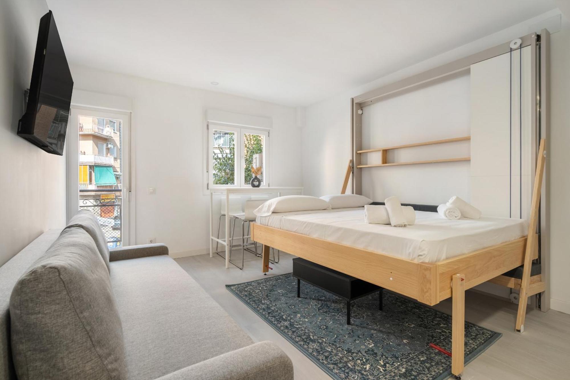 Madrid Riverside Studios Con Parking Incluido Alquiler Temporal Bagian luar foto